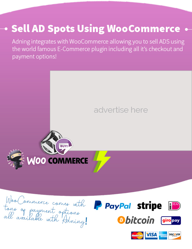 Sell advertisements and ad spots with Woocommerce